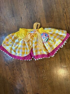 Lalaloopsy Tutu with Pink Trim and Polka Dot Ribbon
